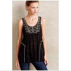 RARE Anthropologie Vanessa Virginia Glinter Tunic